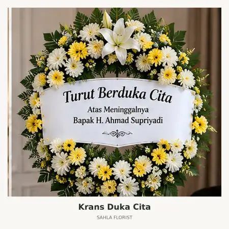 Krans Bunga Duka Kudus